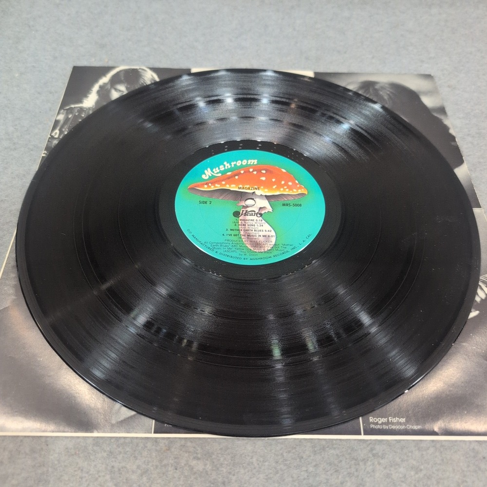 Heart Magazine Vinyl LP Mushroom Records MRS-5008 Classic Rock 1978 Heartless - Picture 4 of 4